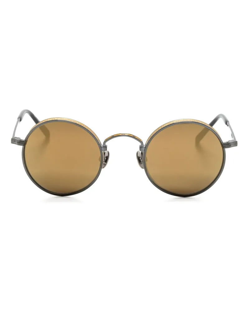 MATSUDA Runde M3100 Sonnenbrille - Schwarz Schwarz