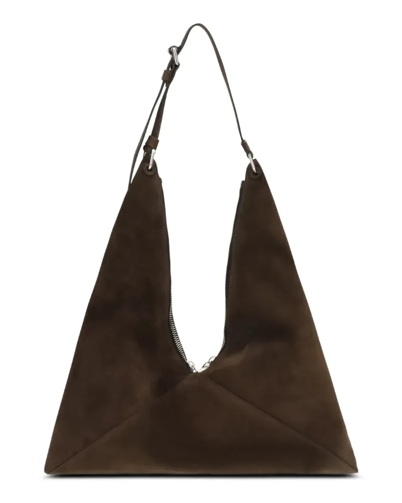 Moschino Schultertasche aus Wildleder - Braun Braun