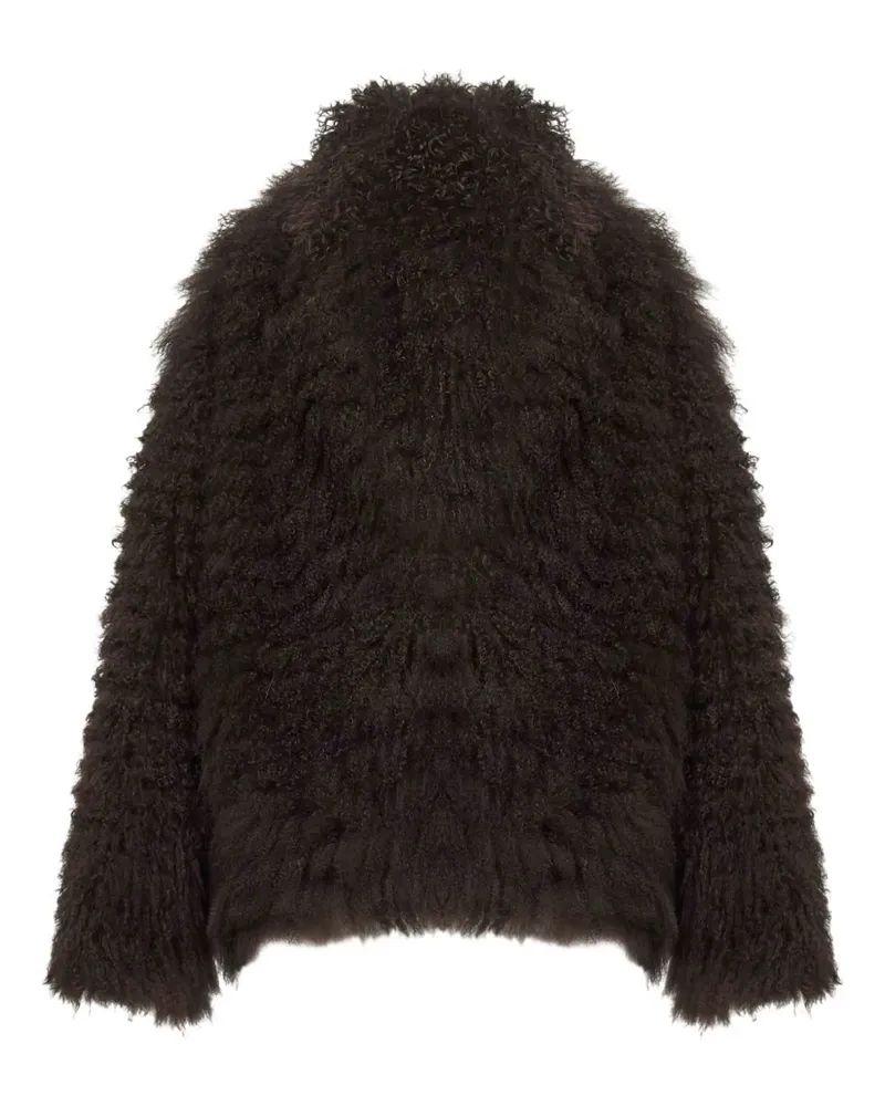 Simonetta Ravizza Jacke mit Pelzkapuze - Braun Braun