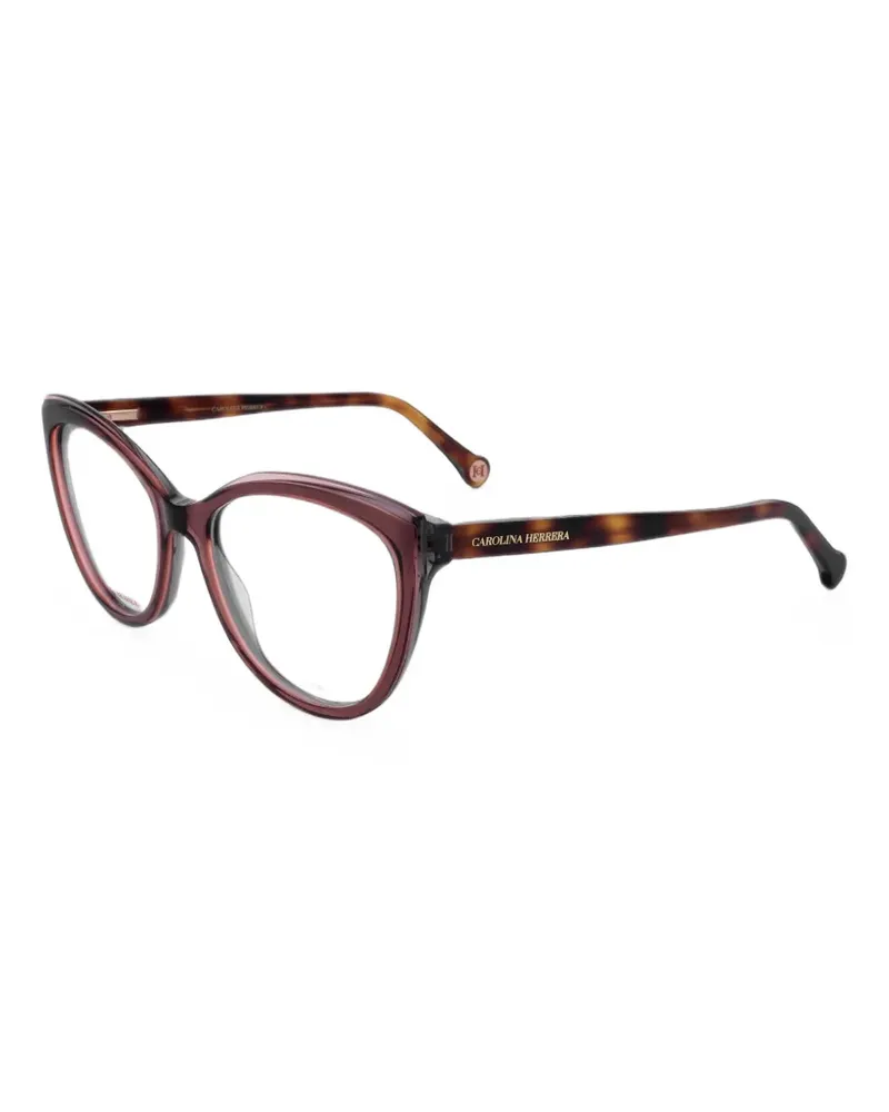 Carolina Herrera New York tortoiseshell cat-eye glasses - Braun Braun