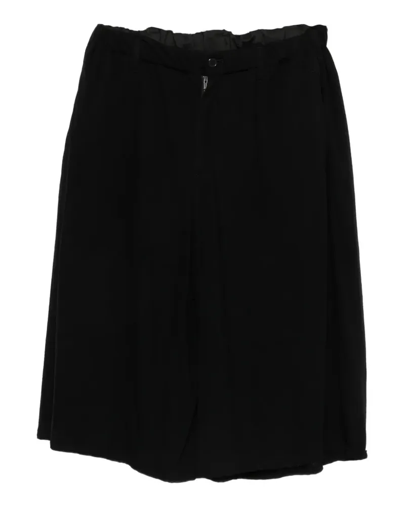 Yohji Yamamoto Shorts mit elastischem Bund - Schwarz Schwarz