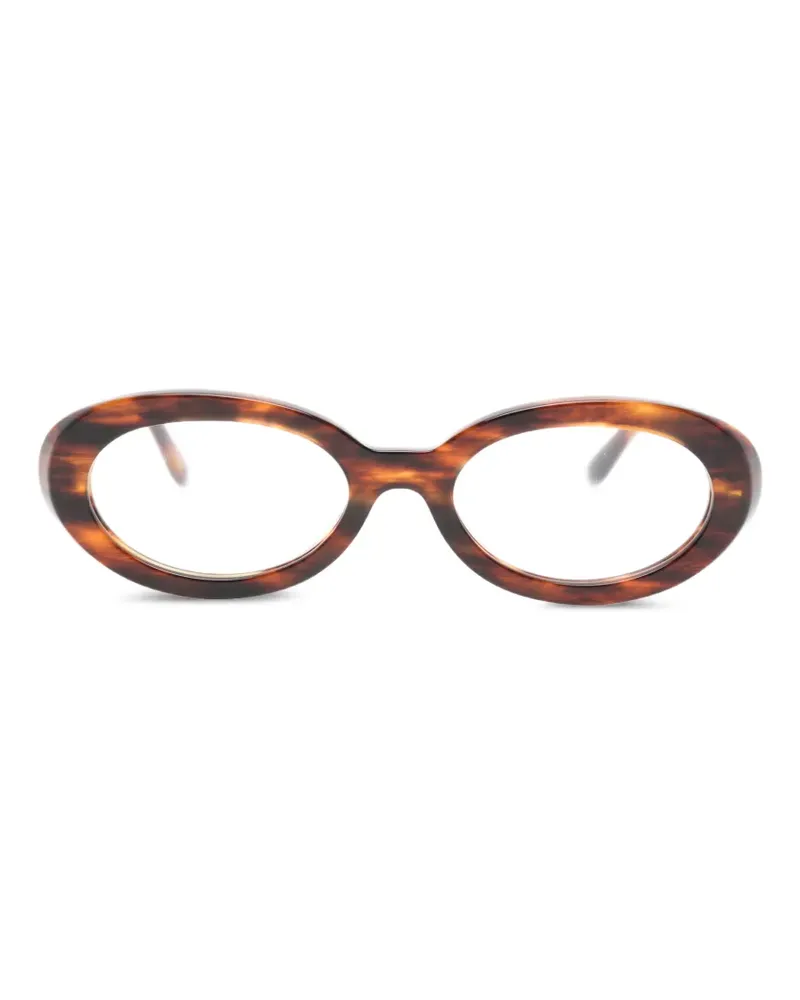 Ray Ban Ovale Brille in Schildpattoptik - Braun Braun