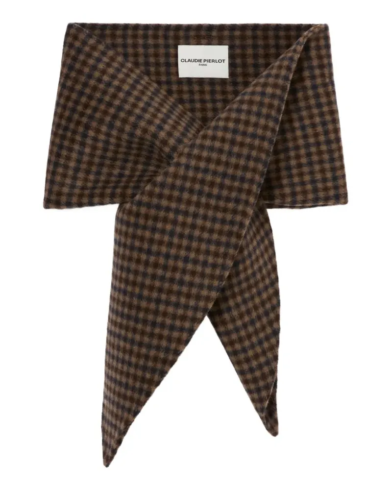 Claudie Pierlot Karierter Schal - Braun Braun