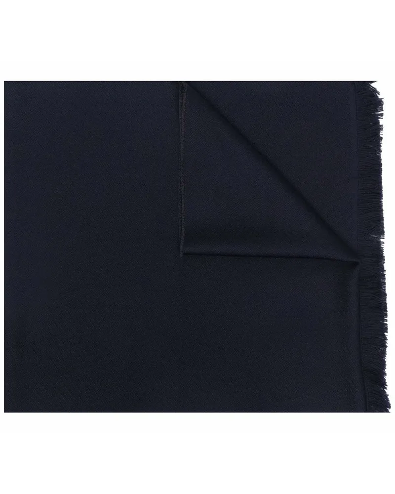 Emporio Armani Schal mit ausgefranstem Saum - Blau Blau