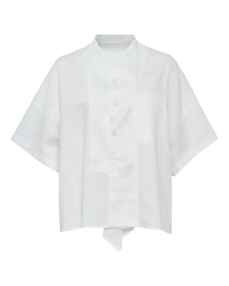 Yohji Yamamoto Klassisches Hemd - Weiß Weiß
