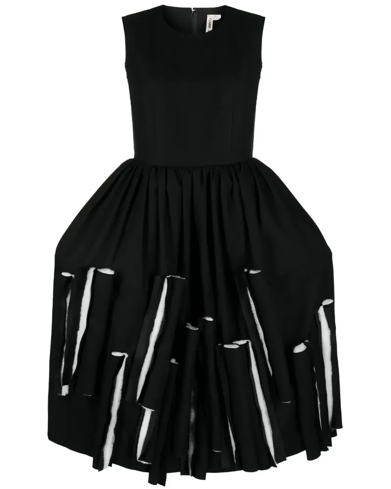 Comme des Garçons Kleid im Layering-Look - Schwarz Schwarz