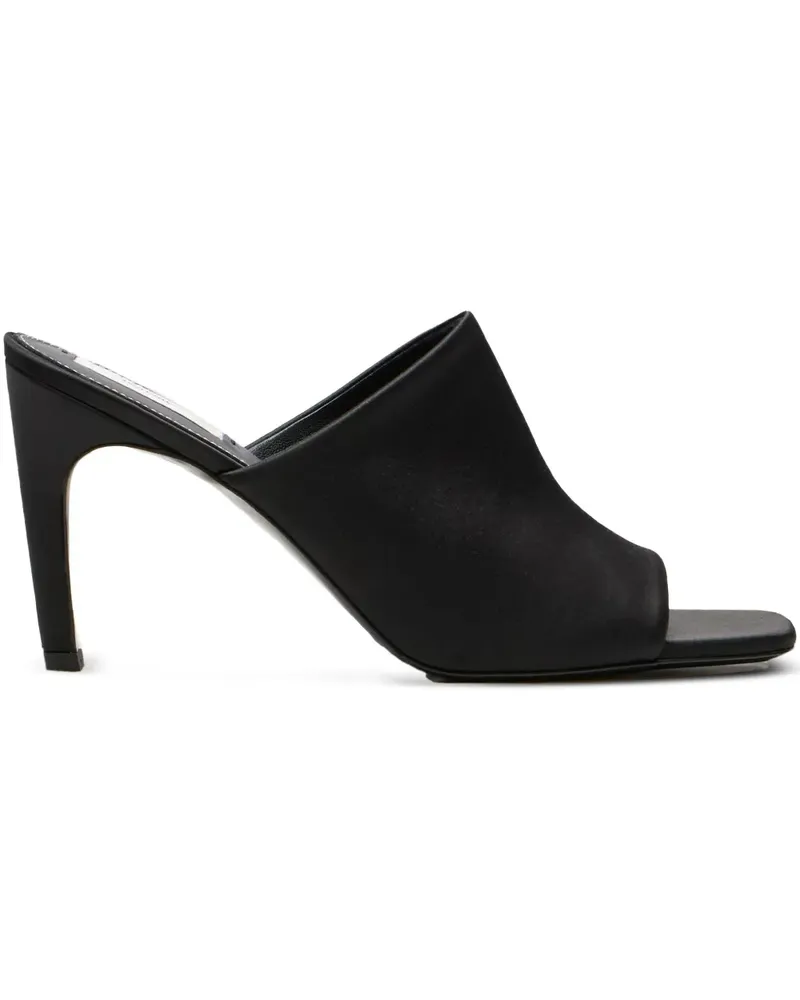 Totême Mules mit eckiger Kappe 85mm - Schwarz Schwarz