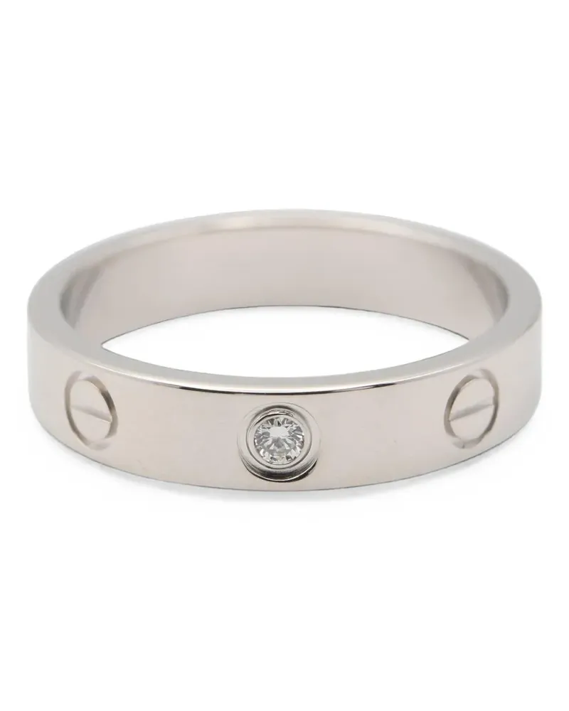 Cartier 2010s mini Love diamond ring - Silber Silber