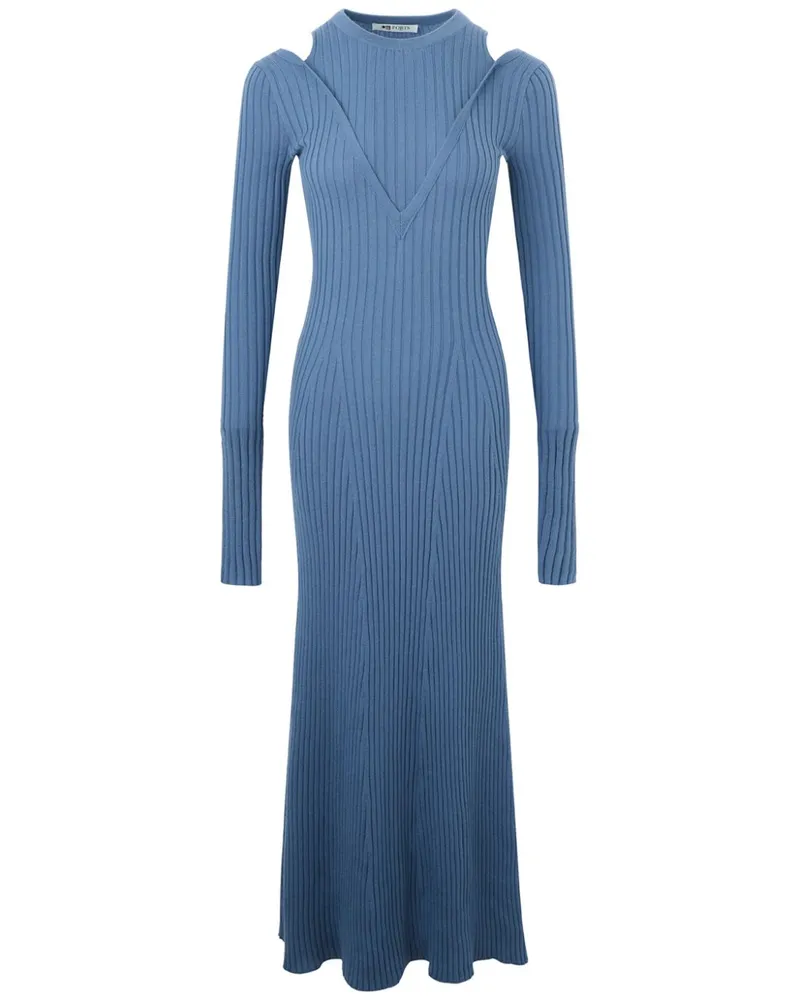 Ports 1961 Strickkleid mit Cut-Out - Blau Blau