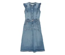 Vayea Jeanskleid mit Rüschendetail - Blau