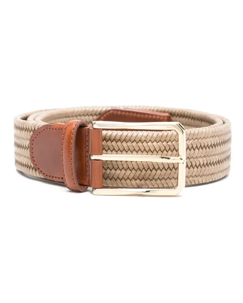 Canali Gewebter Gürtel - Nude Nude
