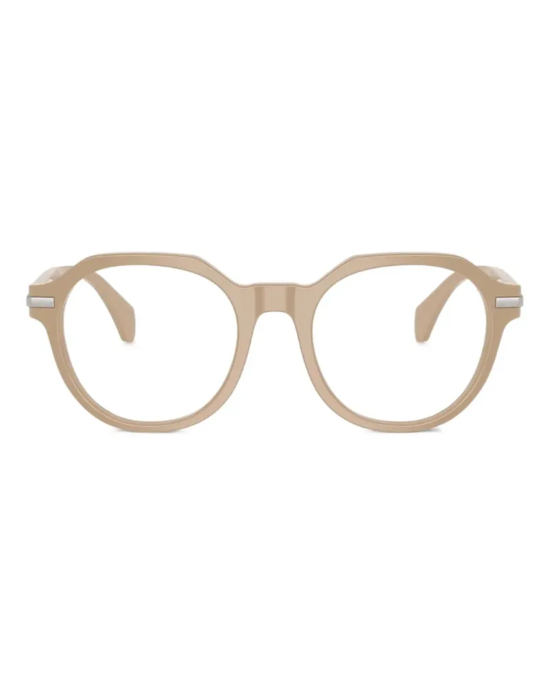 Moncler Brille mit rundem Gestell - Nude Nude
