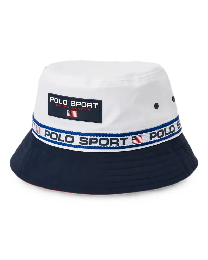 Ralph Lauren Fischerhut mit Logo-Patch - Weiß Weiß