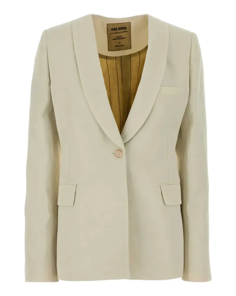 Uma Wang Kiran shawl-lapel blazer - Nude Nude