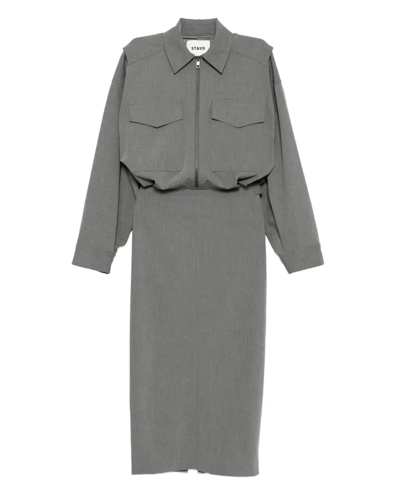 STAUD Scout Kleid - Grau Grau