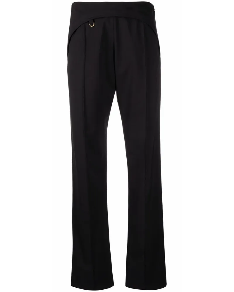Jacquemus Gerade Le Draio Hose - Schwarz Schwarz