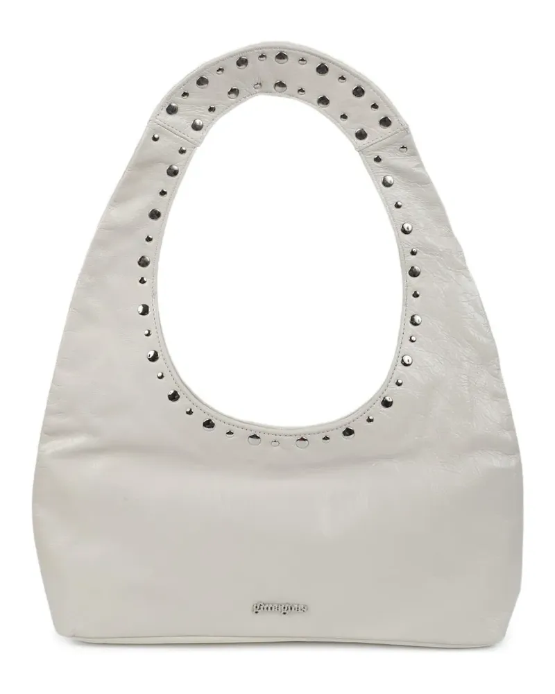 GIMAGUAS Franca studded shoulder bag - Weiß Weiß