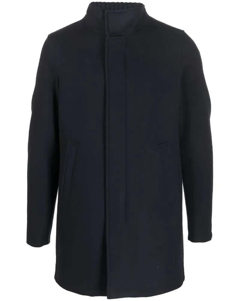 Herno Schmaler Mantel - Blau Blau