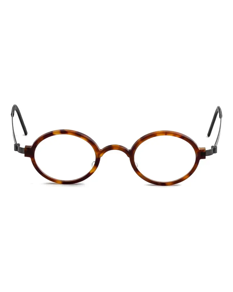 Lindberg Runde Brille in Schildpattoptik - Braun Braun