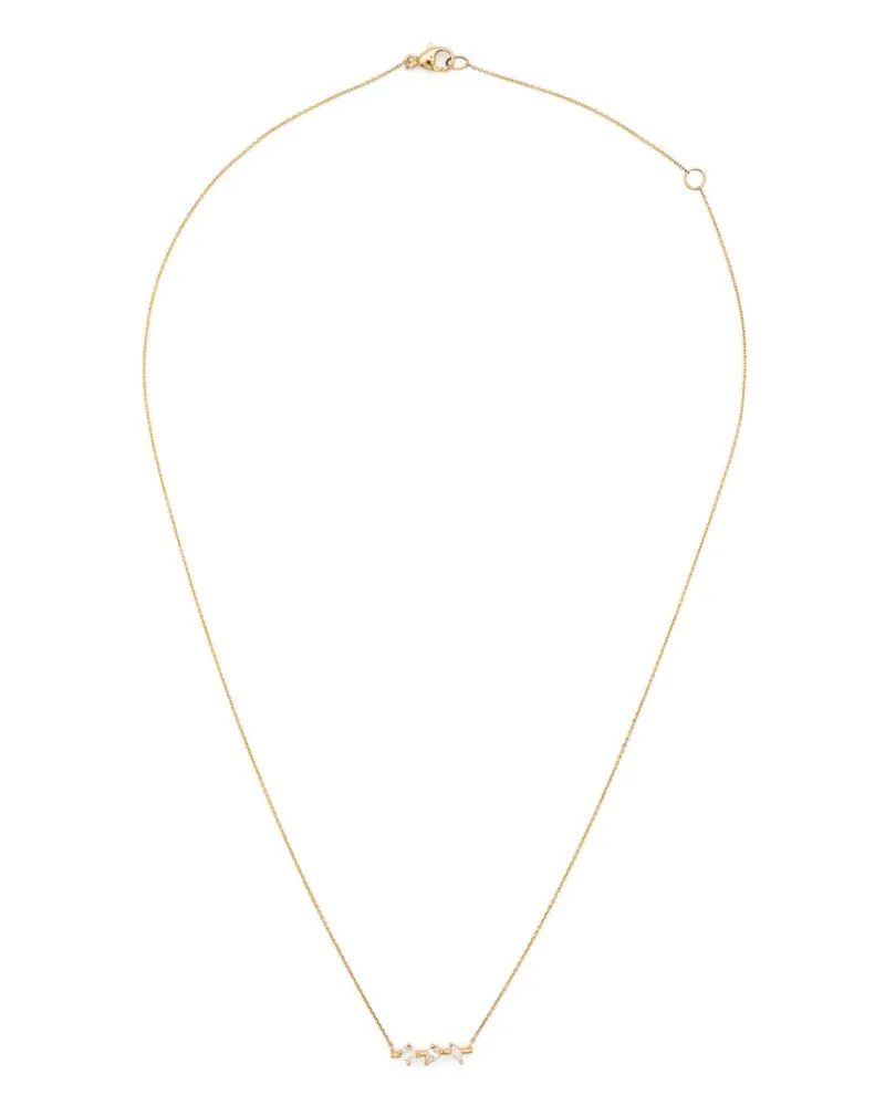 Dana Rebecca Designs 14kt Alexa Jordyn Gelbgoldhalskette mit Diamanten Gold