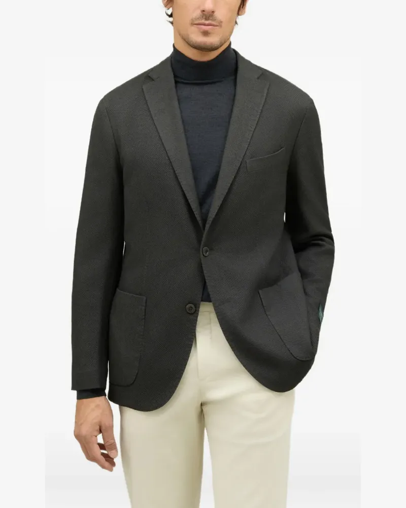 Boglioli K-jacket honeycomb wool jacket - Grau Grau