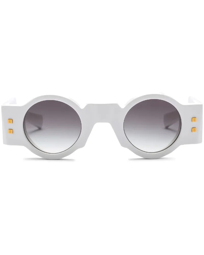 Balmain Runde Olivier Sonnenbrille - Weiß Weiß