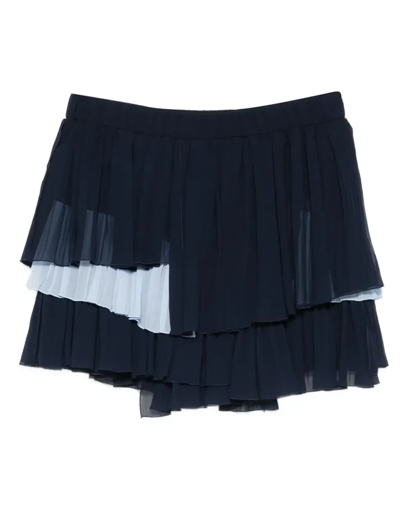 Iceberg Gestufter Minirock mit Falten - Blau Blau