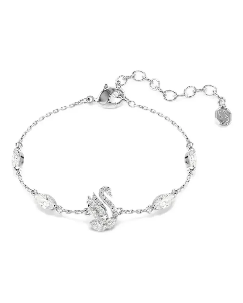 Swarovski Schwan-Armband mit Kristallen - Silber Silber