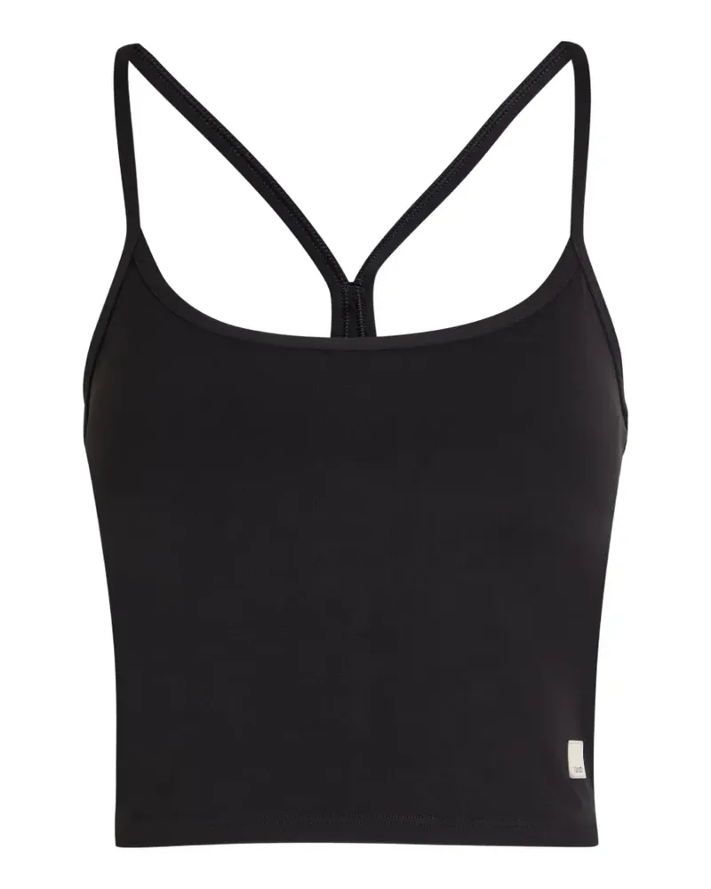vuori AllTheFeels™ racerback cropped tank top - Schwarz Schwarz