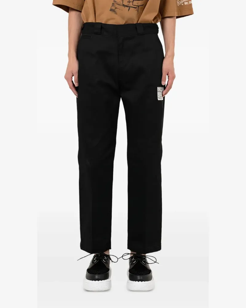 MIHARAYASUHIRO Hose mit Label-Detail - Schwarz Schwarz
