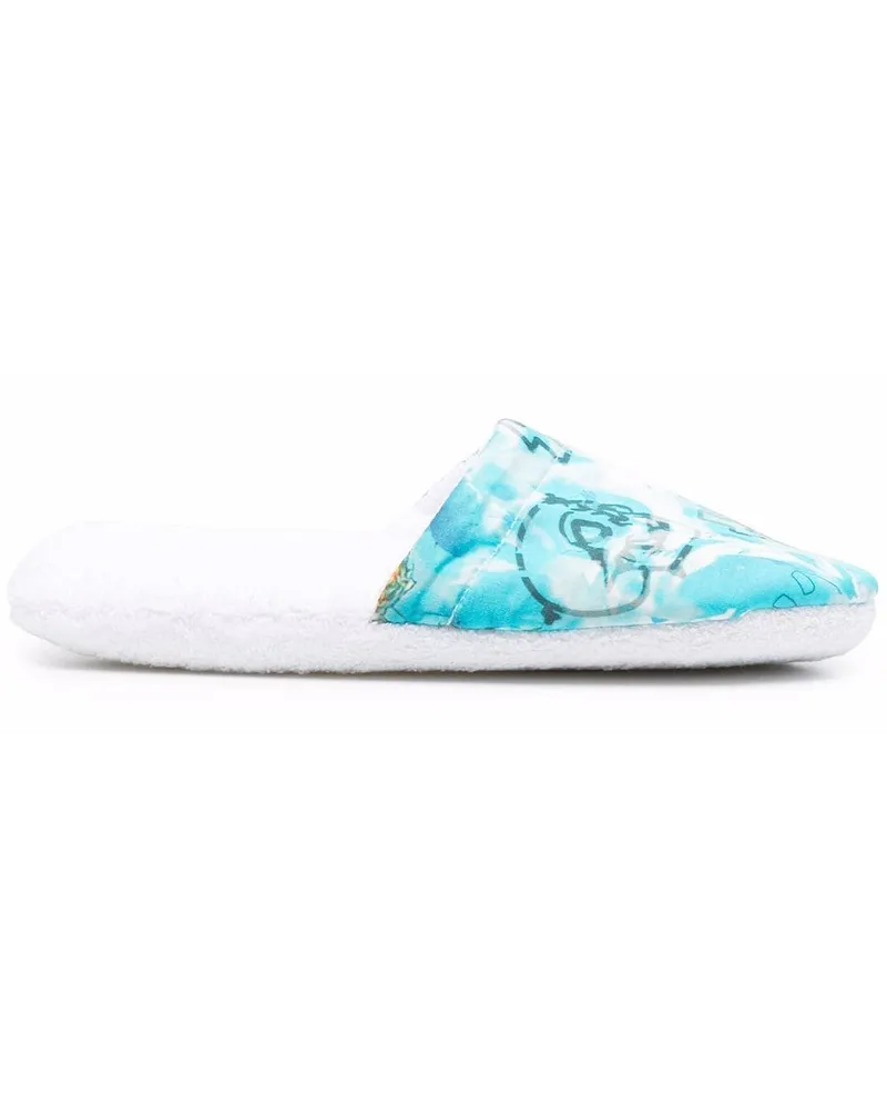 Philipp Plein Pineapple Skies Slipper - Blau Blau