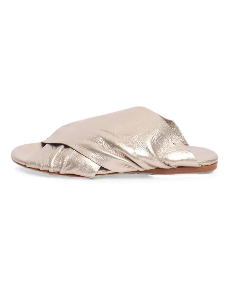 forte_forte criss-cross sandals - Gold Gold