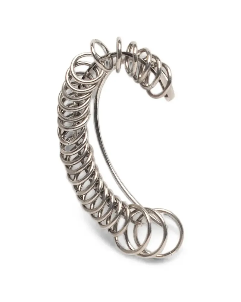 PANCONESI All Around ring-detail earrings - Silber Silber