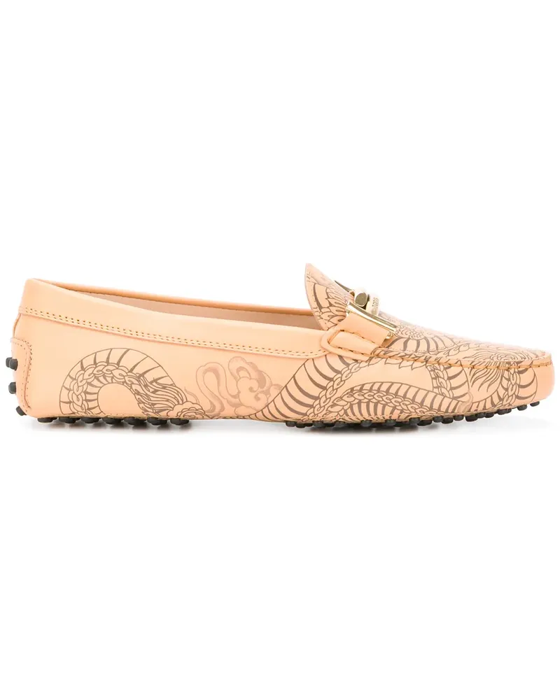 TOD'S Loafer mit Drachen-Print - Nude Nude