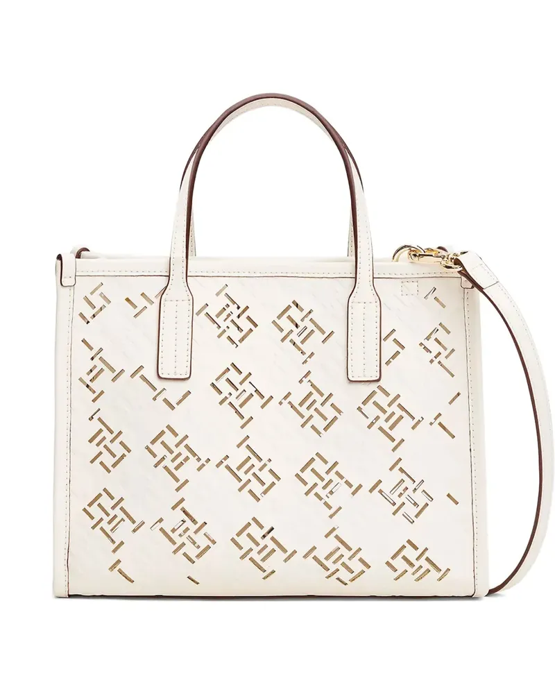 Tommy Hilfiger City TH Tote Bag mit Muster - Nude Nude