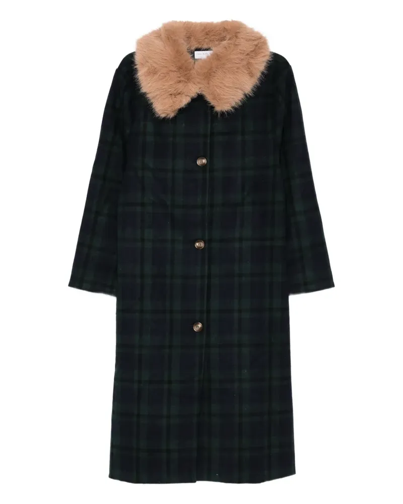 Never Fully Dressed tartan coat - Blau Blau