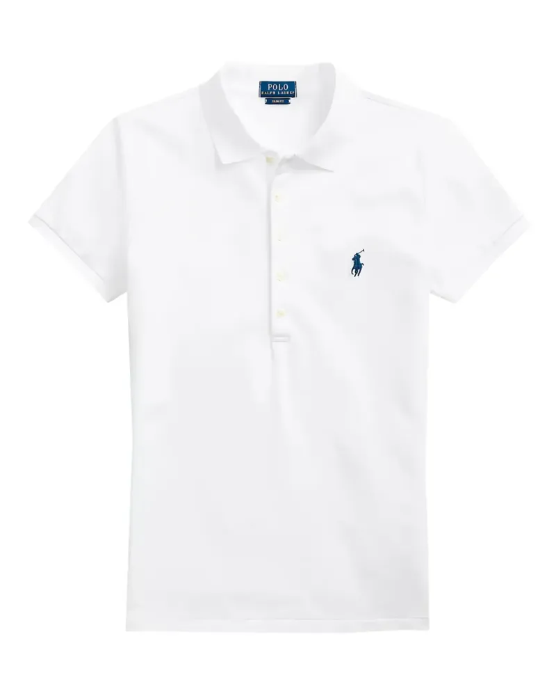 Ralph Lauren Poloshirt mit Polo Pony-Stickerei - Weiß Weiß