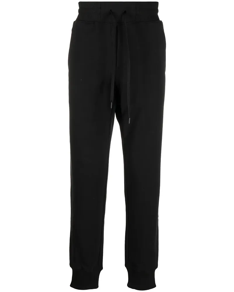 Versace Jeans Jogginghose mit Logo-Streifen - Schwarz Schwarz