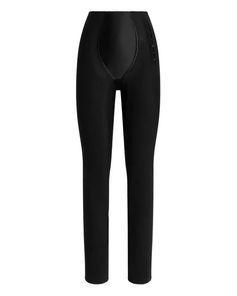 Dolce & Gabbana Hose mit hohem Bund - Schwarz Schwarz