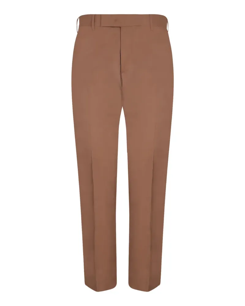 PT TORINO Klassische Hose mit Bügelfalten - Braun Braun