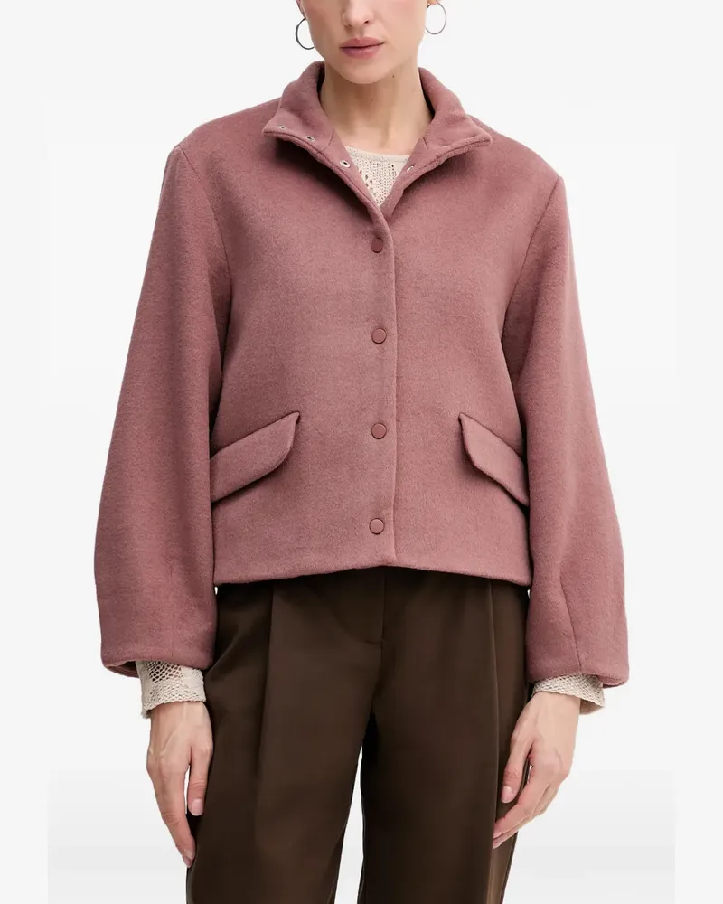 Hoss Intropia Federica high-neck jacket - Rosa Rosa