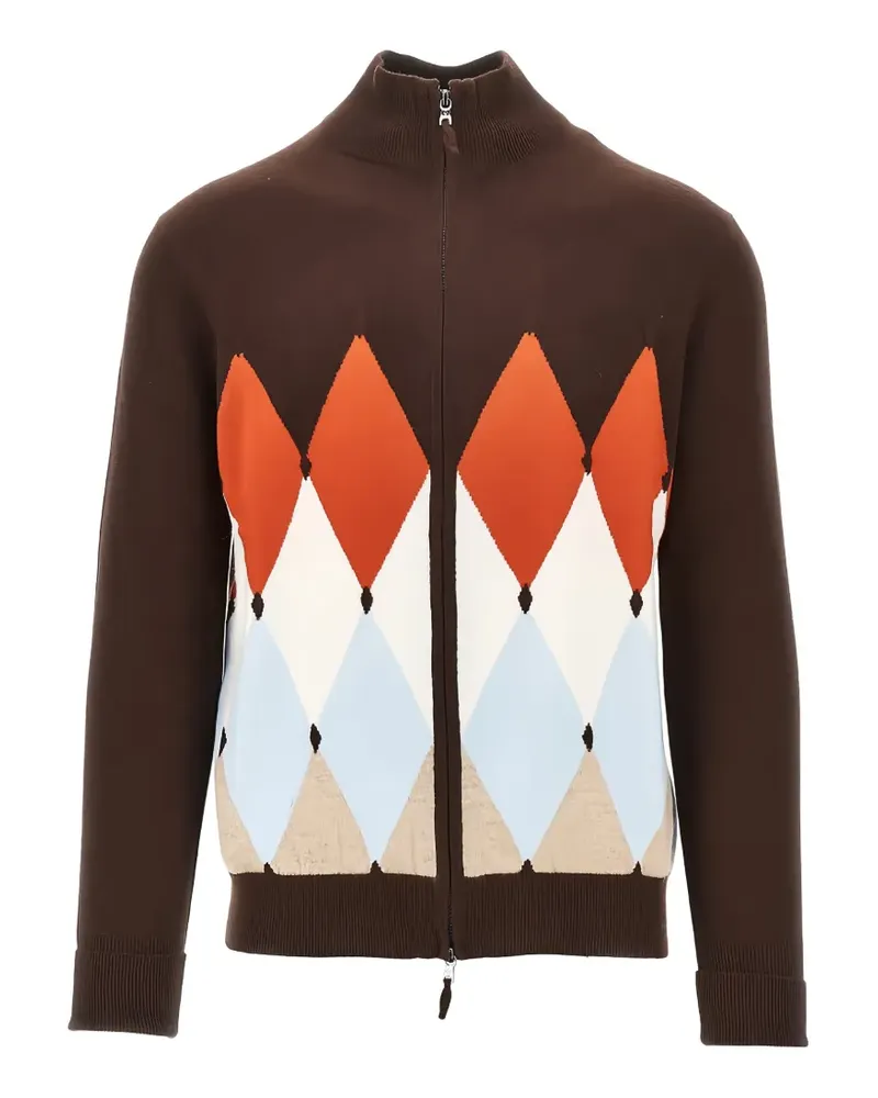 Ballantyne argyle cashmere sweater - Braun Braun