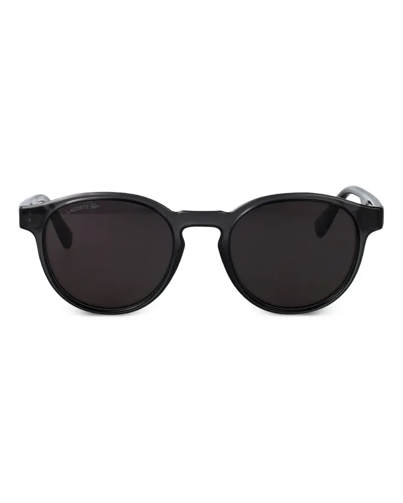 Lacoste Sonnenbrille mit rundem Gestell - Schwarz Schwarz
