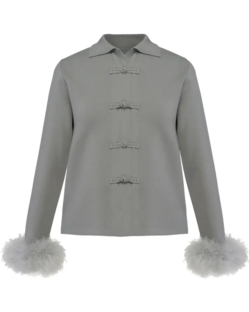 SLEEPER Crane Cardigan - Grau Grau