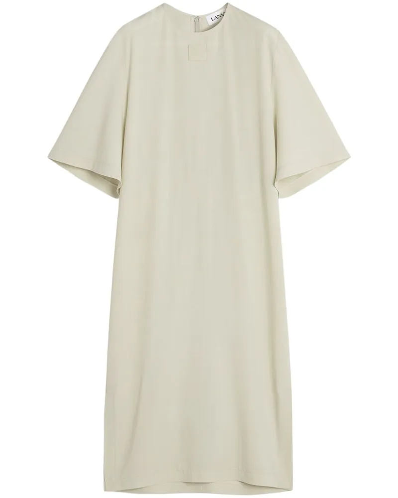 Lanvin Kleid aus Satin - Weiß Weiß