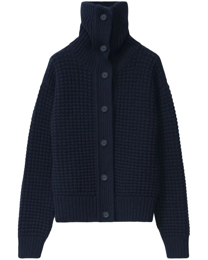 Fabiana Filippi Cardigan in Waffelstrick - Blau Blau