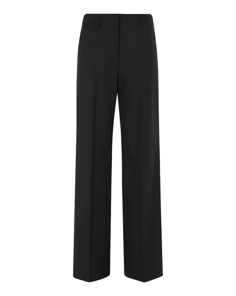 Erika Cavallini high-waisted pressed-crease trousers - Schwarz Schwarz