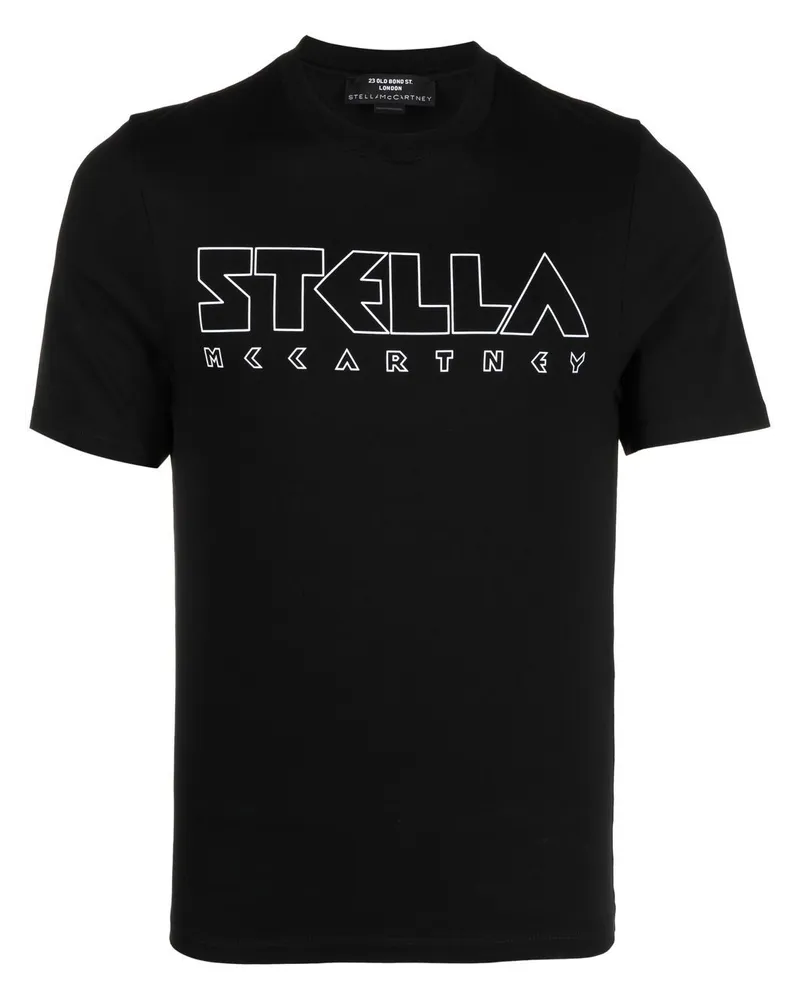 Stella McCartney T-Shirt mit Fantasia-Print - Schwarz Schwarz