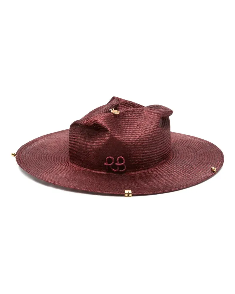 RUSLAN BAGINSKIY chain-strap fedora hat - Rot Rot