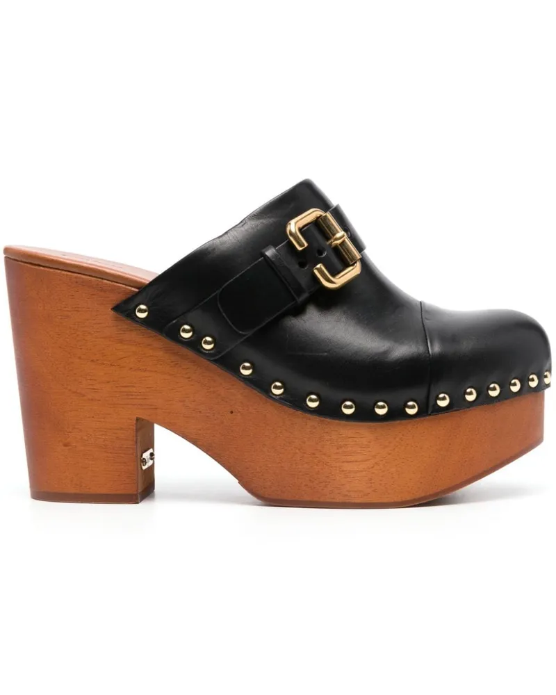 Chloé Jeannette Mules 60mm - Schwarz Schwarz